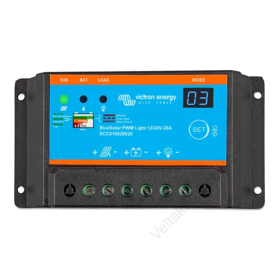 Victron Energy BlueSolar PWM-Light Charge Controller 12/24V-20A